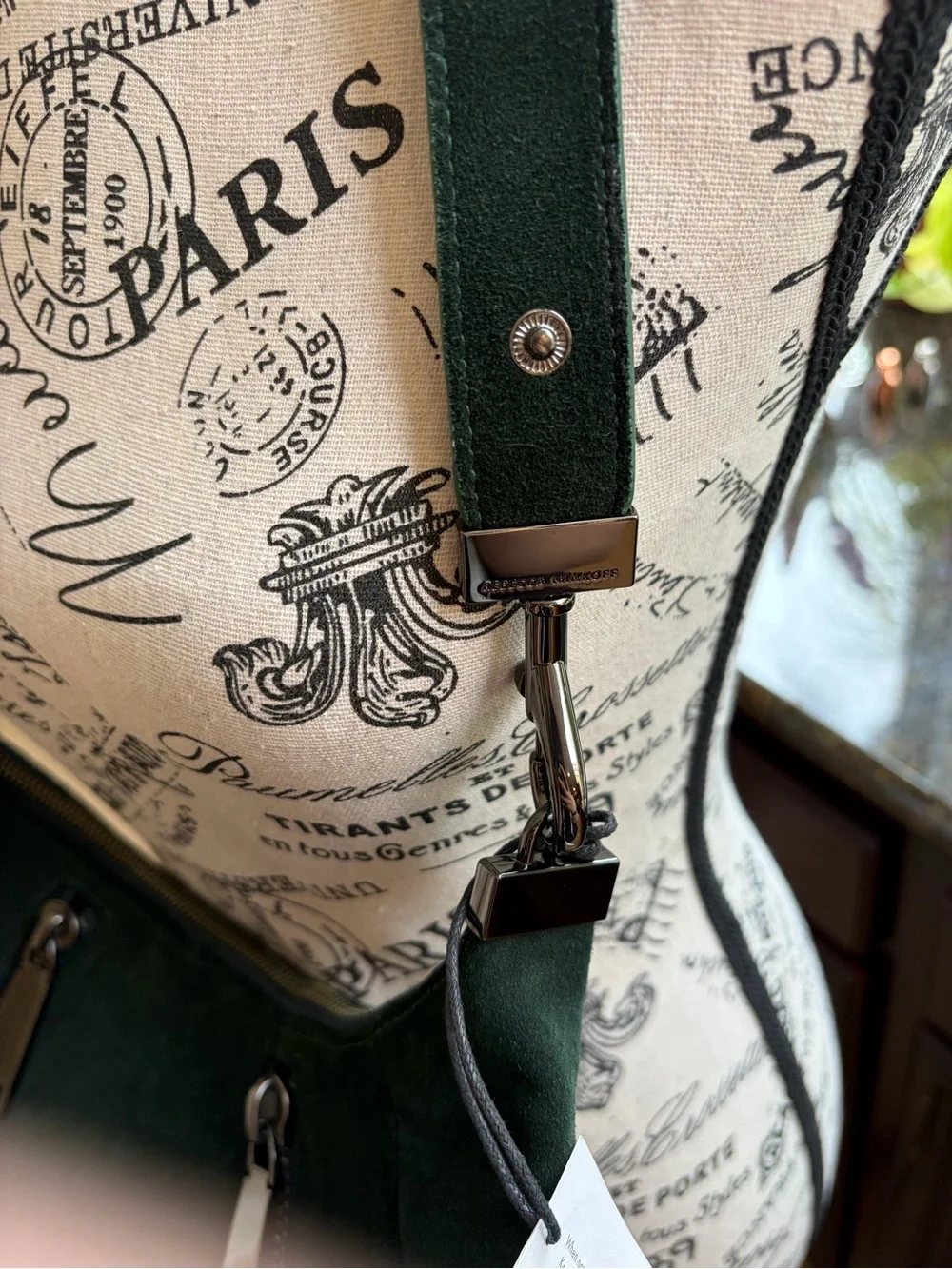 Rebecca Minkoff M.A.B. Croissant Hobo in Bottle Green - Retired